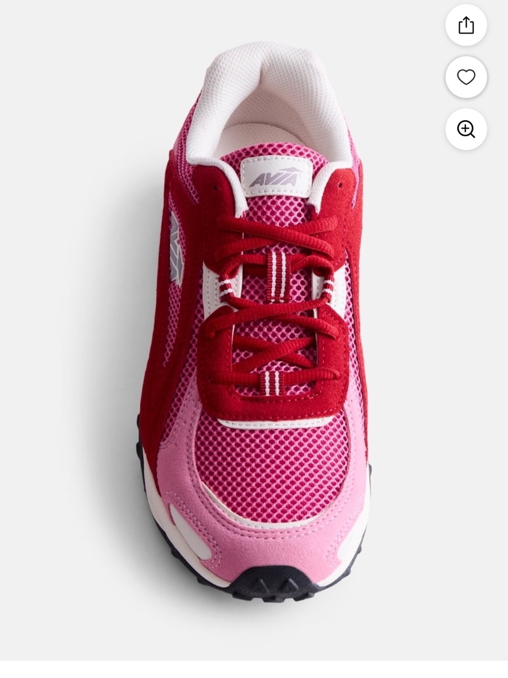 Pink & Red Mesh Athletic AVIA Sneaker